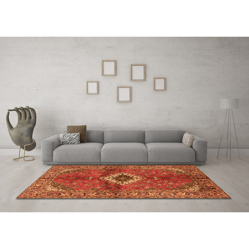Minshew Performance Oriental Indoor Rug, Square 8'