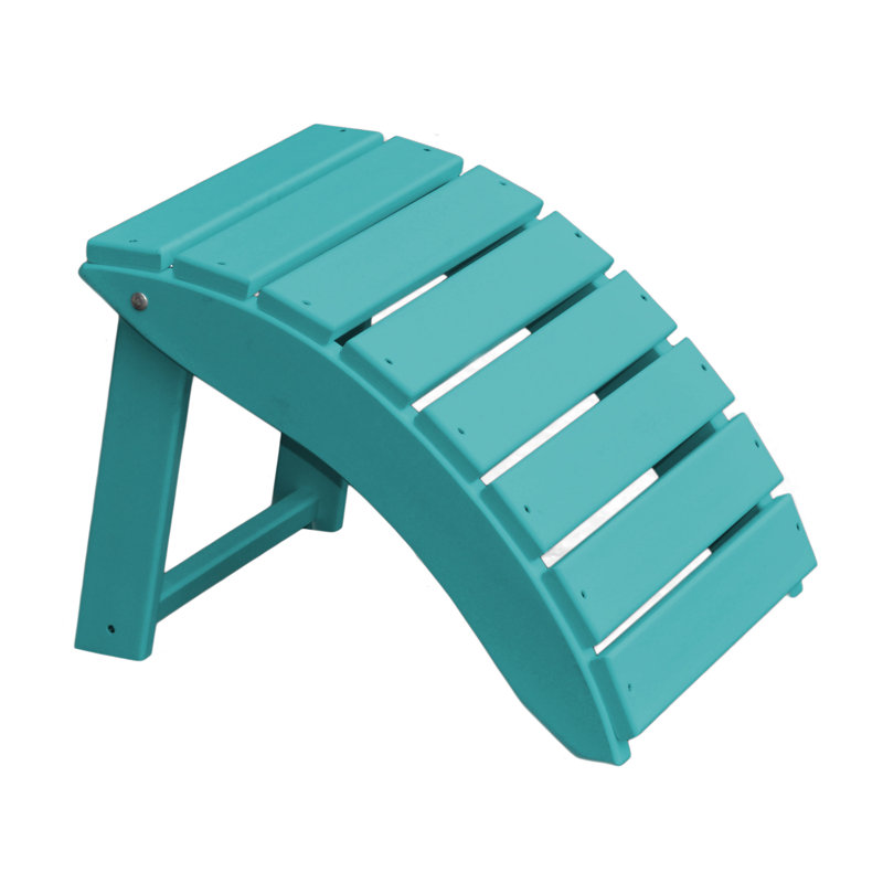 Repose-pieds pliant Lriot, Bleu Aruba