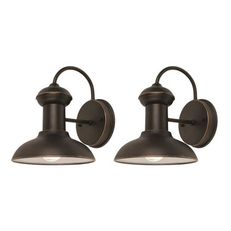 68645EC1CA33473DBFF48E531DA3DCDF Jameson 1-Light Oil Rubbed Bronze Outdoor Wall Lantern Sconce - pack of 2
