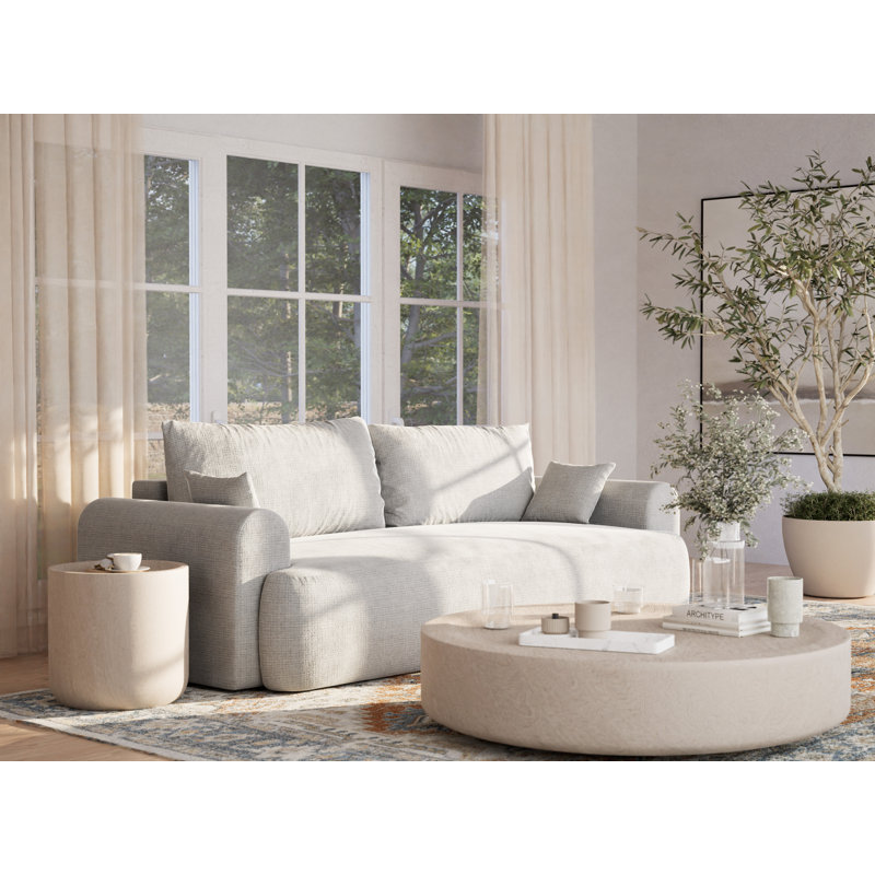 3 Seater Sofa, Light Grey