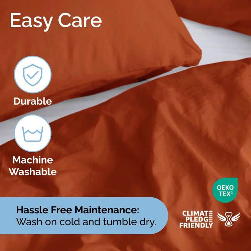 Premium 3-Piece Duvet Cover Set - Hotel Quality Soft & Cooling Comforter Cover With Zipper & Matching Pillowcases, Queen