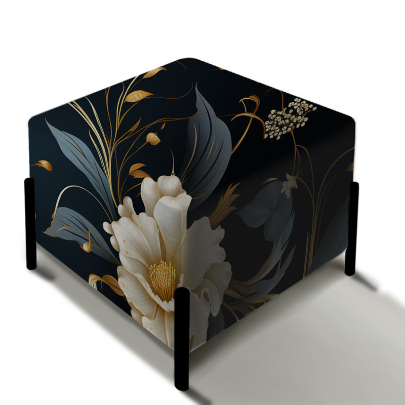 Repose-pieds opulent or floral Intrigue