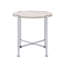 Table de bout ronde avec support en forme de X