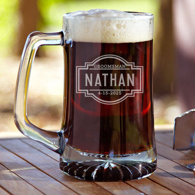 Chope à bière 25 oz Jonay - Chope à bière personnalisée