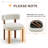 Upholstered Solid Wood Dining Chair Side Chair-2006755420