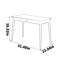 Bureau en bois massif noir minimaliste moderne
