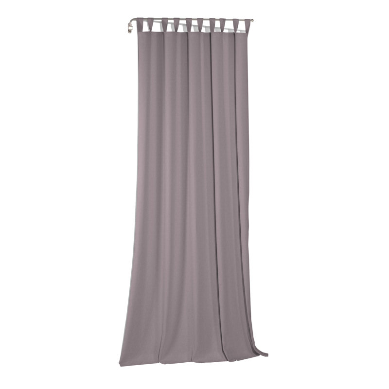 Salley Tab Top Curtain Single Panel, opaque, 132cm Width x 225cm Drop, Purple