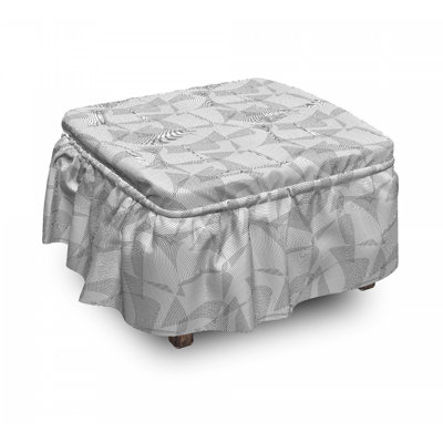 Box Cushion Ottoman Slipcover