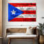 Drapeau grunge de Porto Rico-135440802