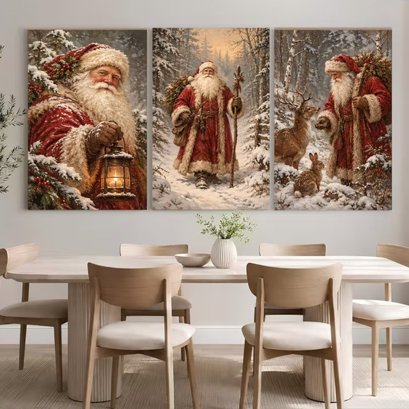 3 Piece Wrapped Canvas Wall Art, 90cm H x 60cm W