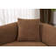 Chaise longue moderne en chenille courbée moderne avec assise profonde, canapé-lit convertible, idéale pour le salon et la chambre à coucher.-325544232