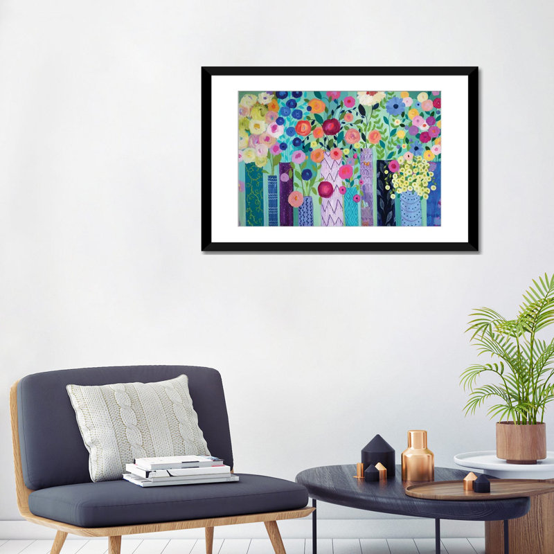 «Bounty VI», impression sur toile, Papier d'art encadré noir, H 24 po x l 32 po x P 1 po, Blanc