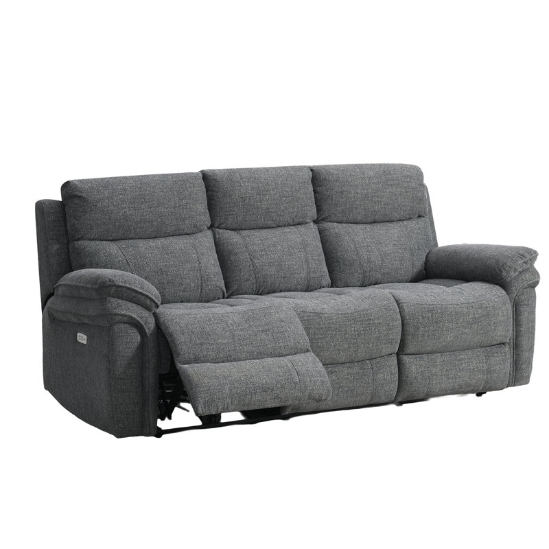 Coombs 3 Seater Electric Reclining Sofa, Dark Grey