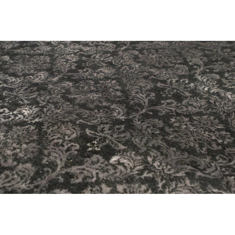 Wool Damask Area Rug