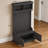 4-In-1 Black Entryway Coat Rack With Hooks And Storage Shoe Bench, Perfect For Living Rooms.