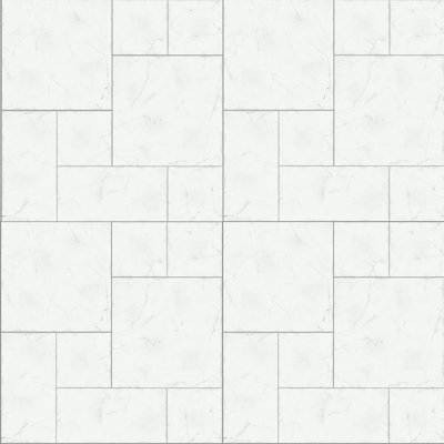 Timeless Calacatta Modular Kit 39" x 39" Porcelain Marble Look Wall & Floor Tile