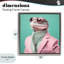 Cadre flottant Hipster Iguana Portrait, design par Roozbeh-856781334-856781335