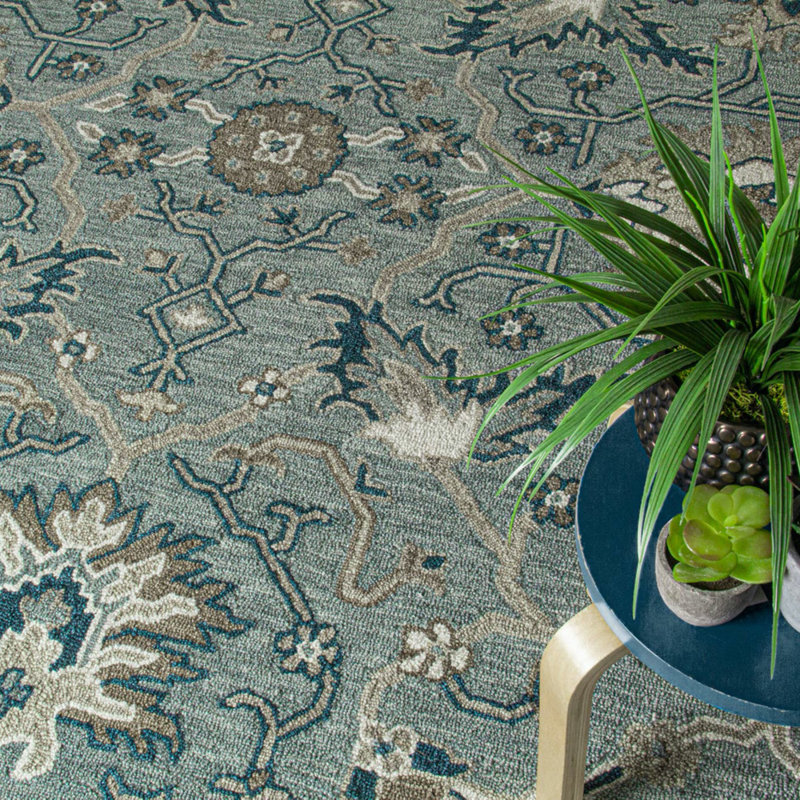 Blair Oriental Hand Hooked Area Rug, Rectangle 7'6" x 9'6"