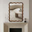 Wavy Rectangle Solid Wood Decorative Wall Mirror For Bedroom And Bathroom | Gift Idea-1549318111-1549318080