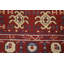 Tapis de couloir indien rouge 3x8