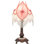 15"h Fabric & Fringe Pink Pontiff Accent Lamp