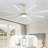 66 Inch Large Ceiling Fan With Dimmable Led Light 8 ABS Blades Smart Remote Control Reversible DC Motor For Living Room-1943383914-1943383912