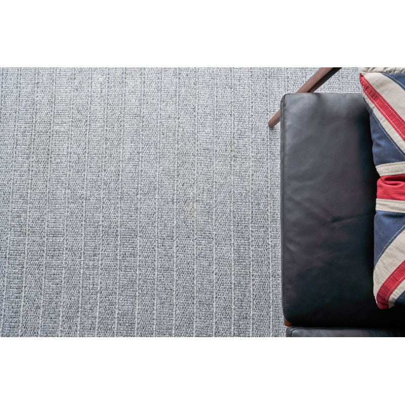 Nova Striped Area Rug in Gray, Rectangle 2' x 3'