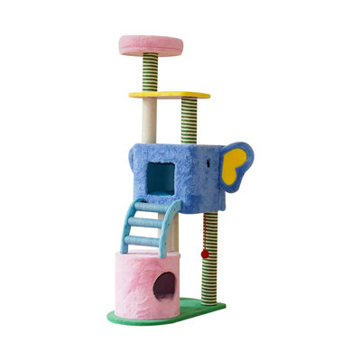 4 Tiers Cat Tree with Condons,Perch,Scratching Posts