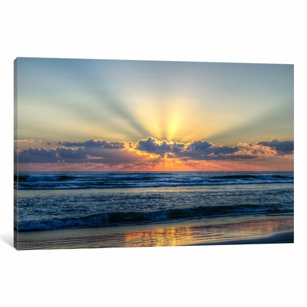 East Urban Home Radiant Dawn Photographic Print on Wrapped Canvas ...