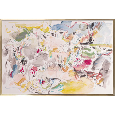 Festival, peinture sur toile à cadre flottant