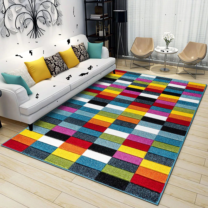 Modern Luxury Hand Carved Multi Colour Bedroom Carpet Small Floor Rug Mat, Rectangle 160 x 230cm
