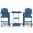 2-Person HDPE Square Outdoor Dining Set-1755017597