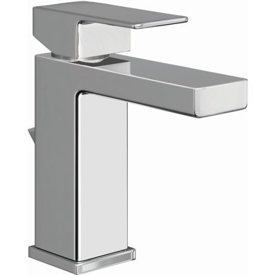 Single-Hole Bathroom Faucet with Drain Assembly