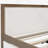 Full Size Upholstered Daybed with Trundle and Nailhead Decoration, Wood Color