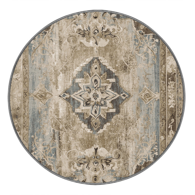 Pastel Harmony Rug, Round 4'