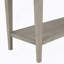 Console de style rétro classique avec trois tiroirs supérieurs et une tablette inférieure de style ouvert, facile à assembler (gris délavé)-164556039