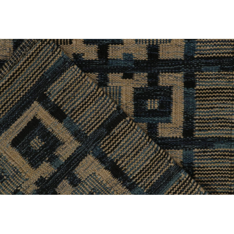 Scandinavian Wool Geometric Area Rug, Rectangle 12' x 15'