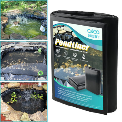 20×25 Ft HDPE Pond Liner