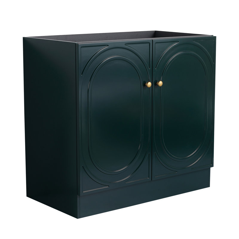 Freestanding Bathroom Vanity -Excluding Sink, Dark Green