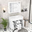 Ensemble de meuble-lavabo moderne 36 "avec lavabo supérieur, armoire de rangement et 2 tiroirs Eimmy-487694760