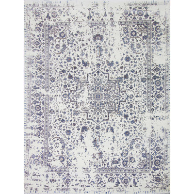 Abstract Area Rug in Green