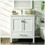 Meuble-lavabo en porcelaine encastrable l 30 po x P 18 po Eviva London
