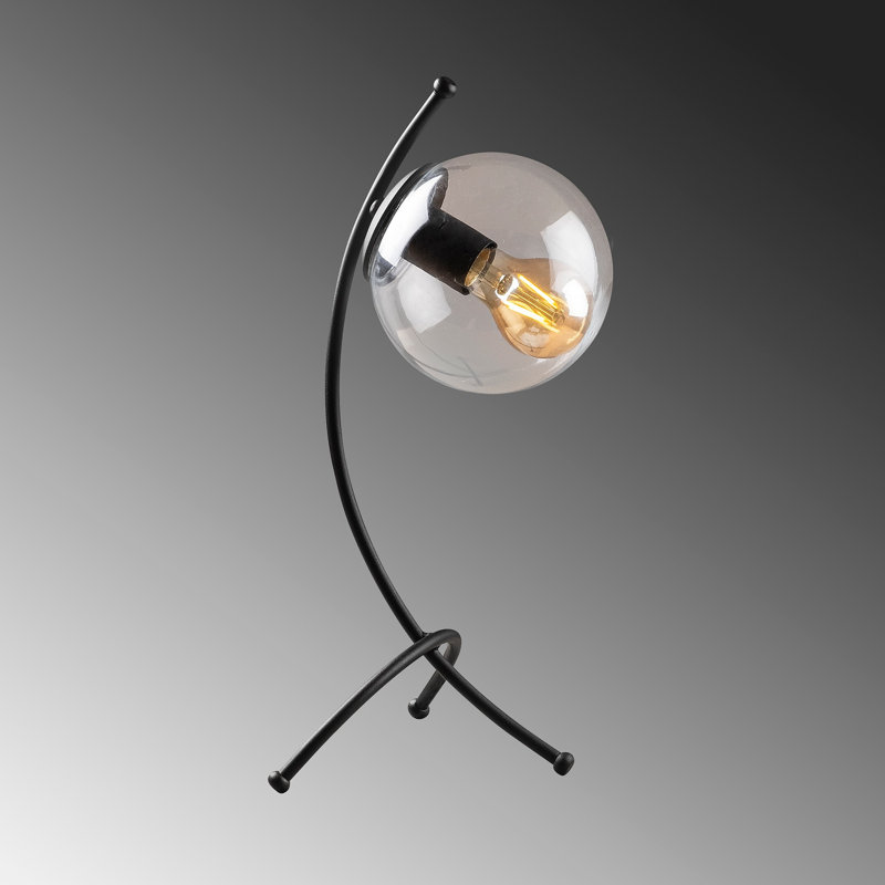 Lampe de table en métal, Noir