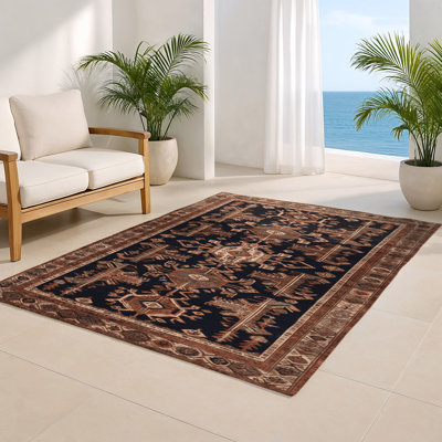 Tapis turc intérieur et extérieur brun