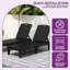 Chaise longue d'extérieur en résine (simple)-976621753