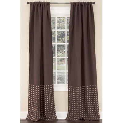 Burlap Room Darkening Curtain