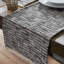 Textured Frayed Edge Table Runner-1929576469