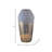 Glass Vase with Modern Glam Textured Design, Sculptural Accent, Sleek Contemporary Style, Geometric Detailing, Decorative Display Piece for Shelving or Tabletop Decor in Transitional Interiors-89110027