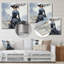 Black And Grey Classic Silhouette I - Dior Metal Wall Art-2073908455