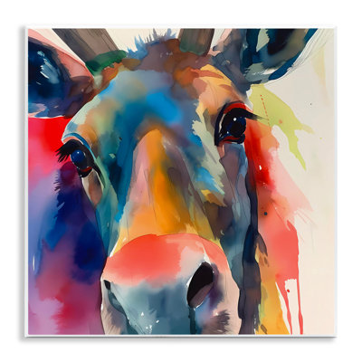 Modern Close Up Horse Wall Plaque Art by Walker Noble